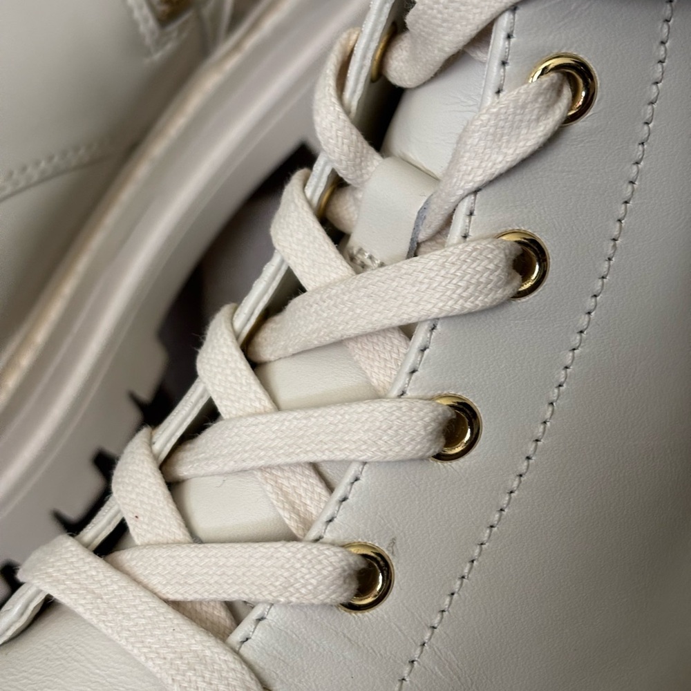 Michael Kors Women's White Combat Boots - Picture 9 of 12